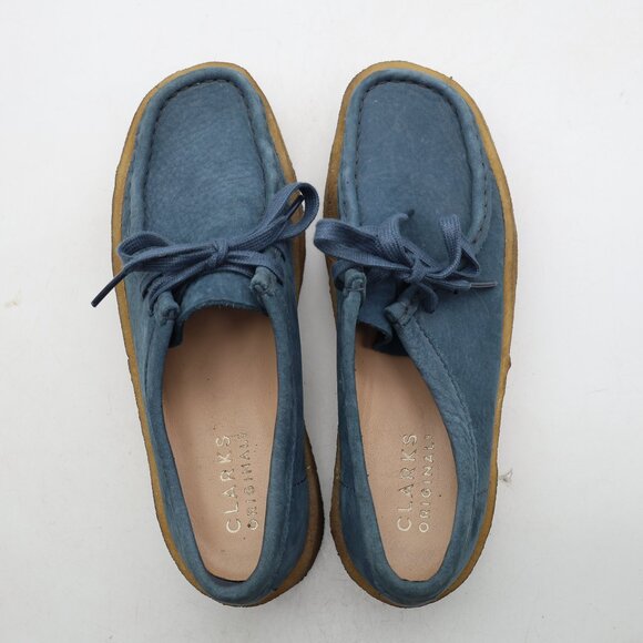 Clarks Originals Wallabee Cup Navy Nubuck Women's 8 M Crepe Sole Casual - Picture 9 of 10